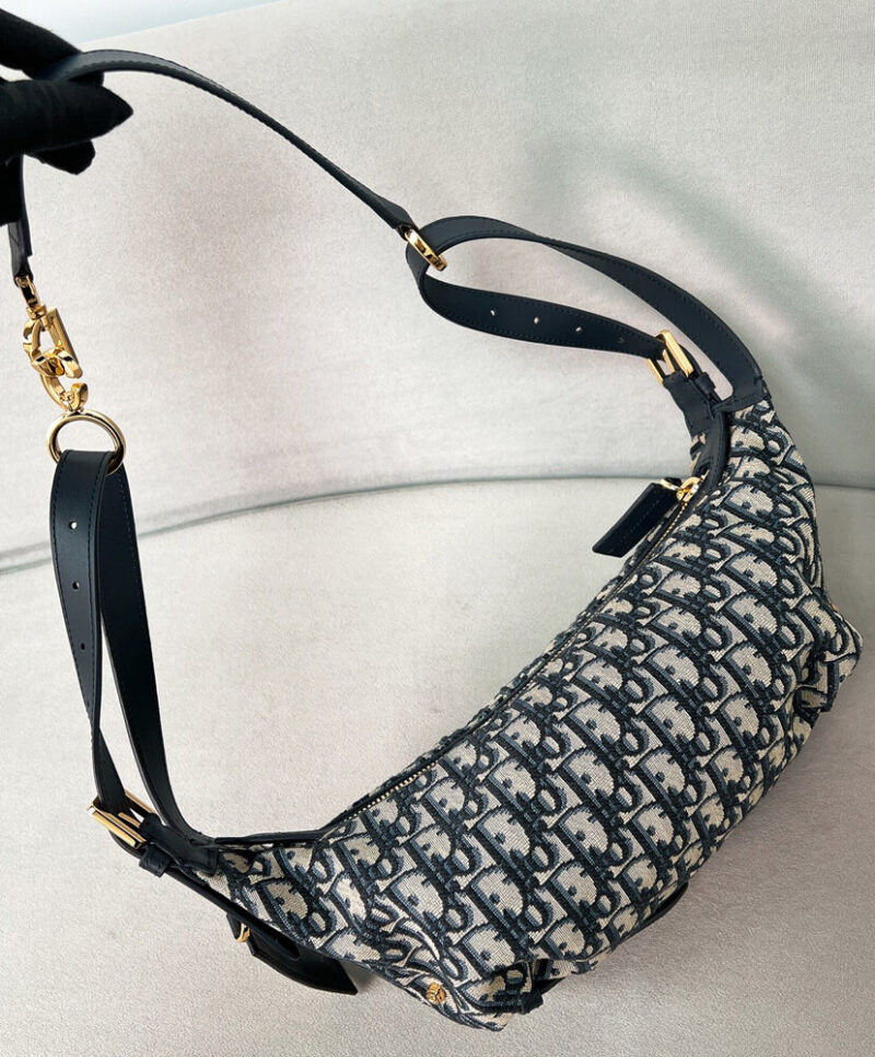 Christian Dior Small D-Journey Bag Dark Blue